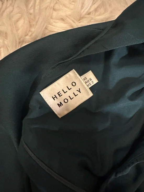 Hello Molly Teal Twist Halter Cutout Mini Dress - Picture 5 of 5